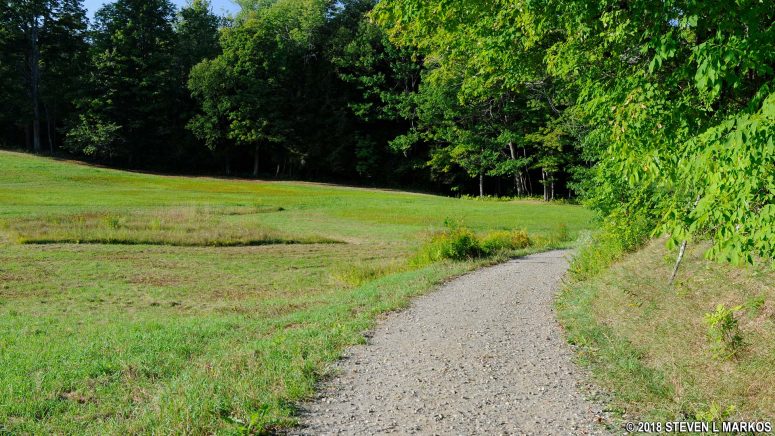 Open field along Mount Tom Road near The Pogue, Marsh-Billings-Rockefeller National Historical Park