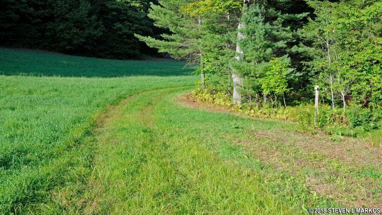 Spring Lot Trail passes Spring Lot, Marsh-Billings-Rockefeller National Historical Park