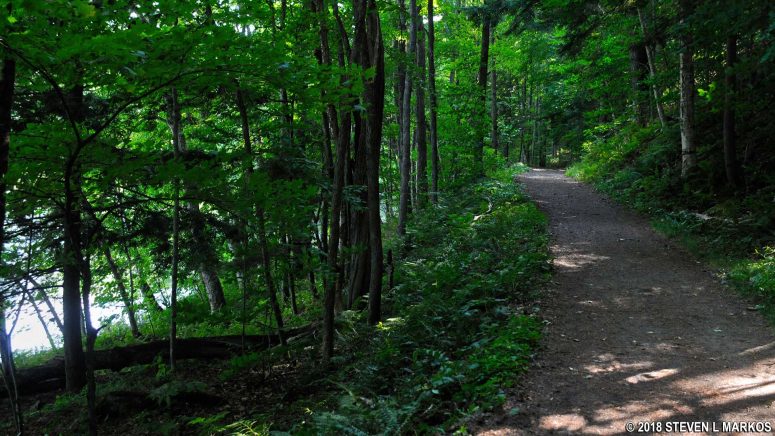 Ridge above The Pogue on the west side of the Pogue Trail in Marsh-Billings-Rockefeller National Historical Park