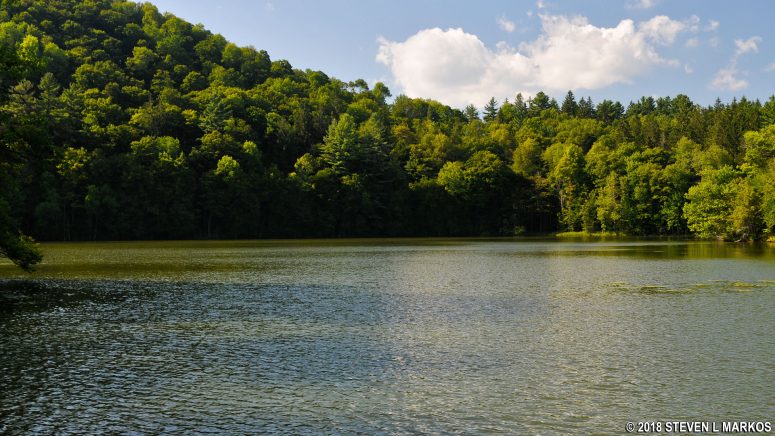 The Pogue, a small pond in Marsh-Billings-Rockefeller National Historical Park