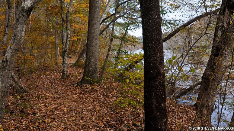 Hike along the Chattahoochee River on the Johnson Ferry North Unit trail between Arrowhead and Owl creeks, Chattahoochee River National Recreation Area