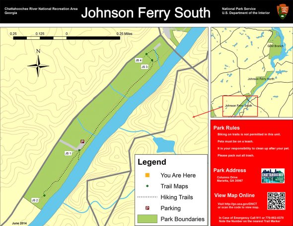 Johnson Ferry South Trail Map (click to enlarge)