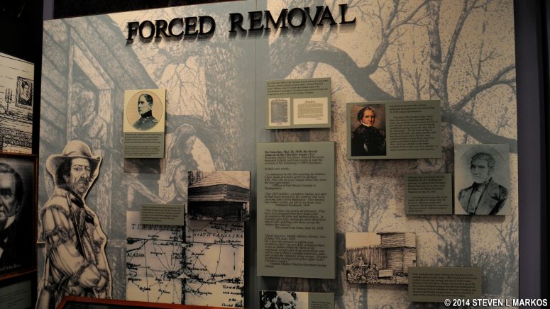 Forced removal of the remaining 12,000 Cherokee