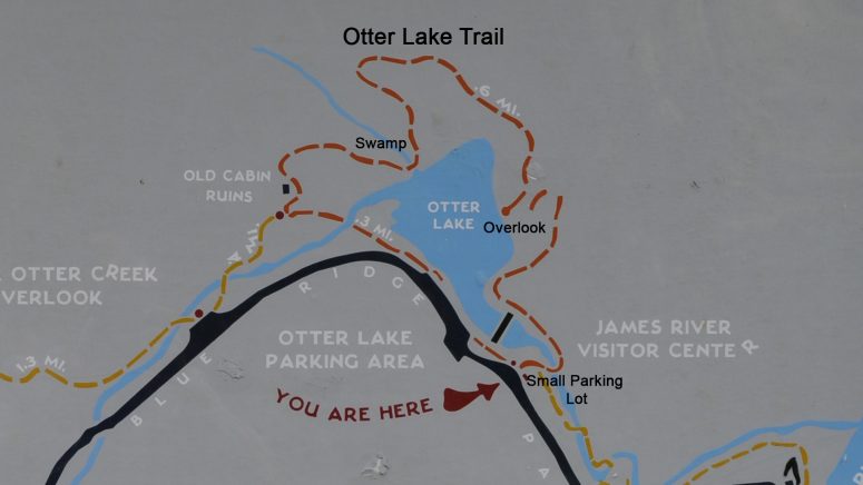 Otter Lake Loop Trail map (click to enlarge)