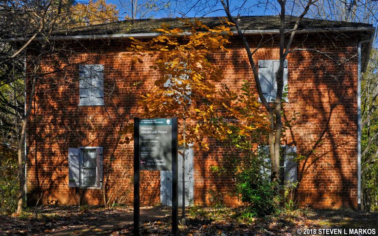 Front of the Allenbrook House facing South Atlanta Street in Roswell, Georgia
