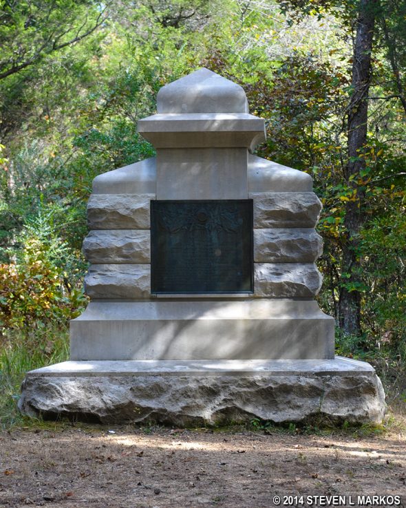 74th Regiment Indiana Infantry Monument at the Chickamauga Unit of Chickamauga and Chattanooga National Military Park