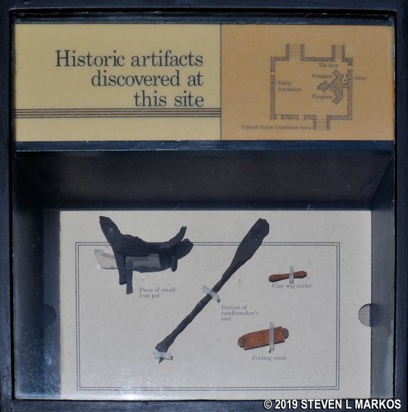 Artifacts found at the Calwell house (Fort Frederica National Monument)