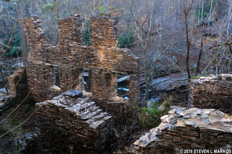 Marietta Paper Mill ruins on the east side of Sope Creek