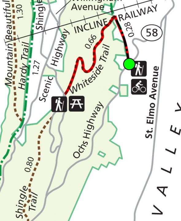 Whiteside Trail Map (click to enlarge)