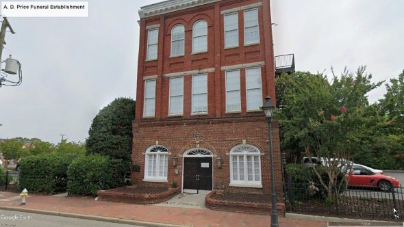 Former A. D. Price Funeral Establishment in the Jackson Ward District of Richmond, Virginia