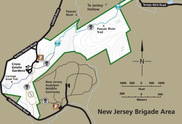 New Jersey Brigade Area Trail Map (click to enlarge)