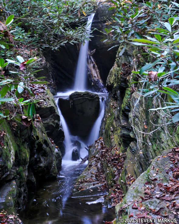 Dugger's Falls on the Blue Ridge Parkway's Dugger's Creek Trail