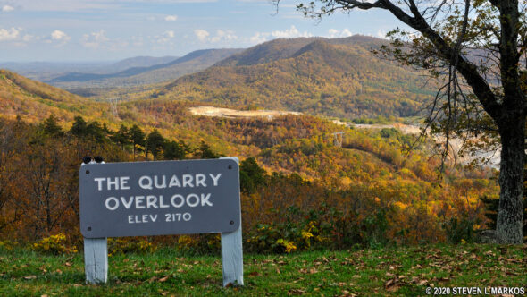 The Quarry Overlook on the Blue Ridge Parkway