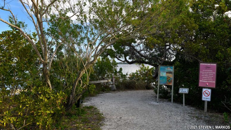 Start of the De Soto Expedition Trail at De Soto National Memorial