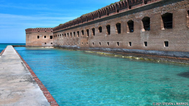 Fort Jefferson as seen from the moat wall