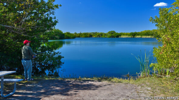 Fishing at Paurotis Pond in Everglades National Park