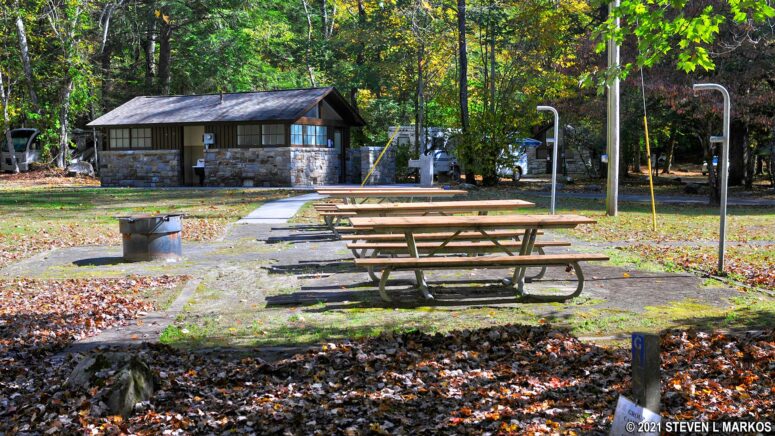 Group campsite 3 at Smokemont Campground in Great Smoky Mountain National Park