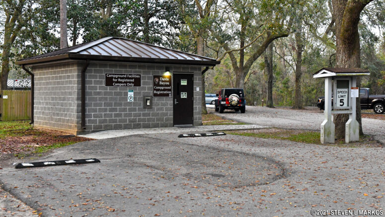 Office at the Davis Bayou Campground at Gulf Islands National Seashore