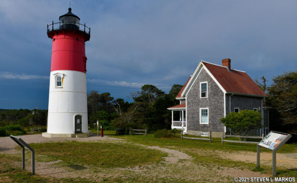 Nasuset Light and Lightkeeper’s House at Cape Cod National Seashore