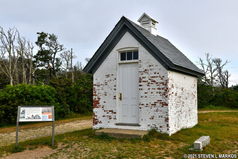 Oil house for the Nauset Lighthouse at Cape Cod National Seashore