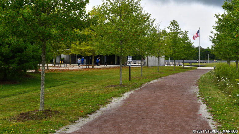 Start of the Allee near the Flight 93 Memorial Plaza Visitor Shelter