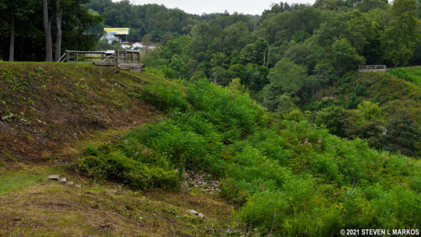 South Abutment of the South Fork Dam at Johnstown Flood National Memorial