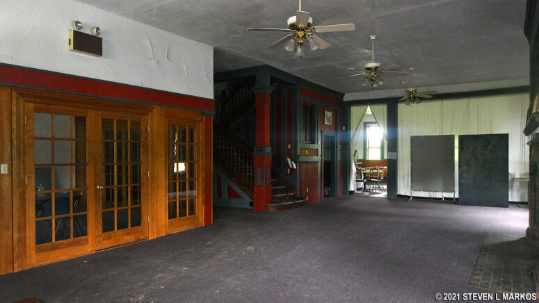 Inside the South Fork Fishing and Hunting Club's clubhouse in St. Michael, Johnstown Flood National Memorial