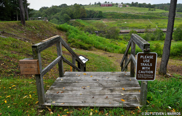 Start of the Walk Through the Ruins Trail at Johnstown Flood National Memorial