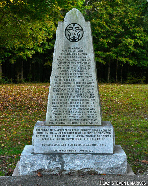 Natchez Trace Parkway | WAR OF 1812 MEMORIAL AND OLD TRACE SEGMENT (MP ...