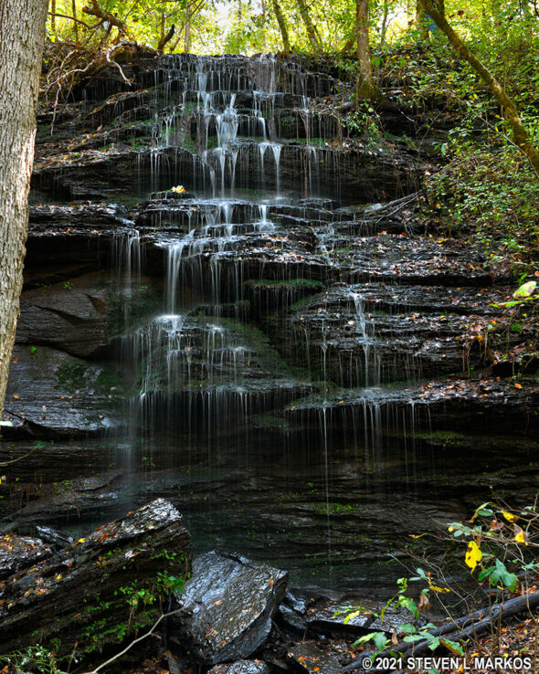 Lower section of the second waterfall at Fall Hollow
