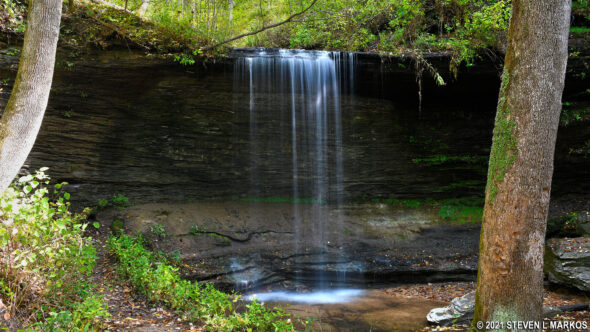 One of three waterfalls at Fall Hollow on the Natchez Trace Parkway