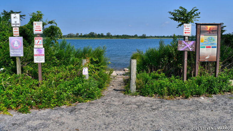 Canoe launch at the North Forty Natural Area at Gateway National Recreation Area's Floyd Bennett Field