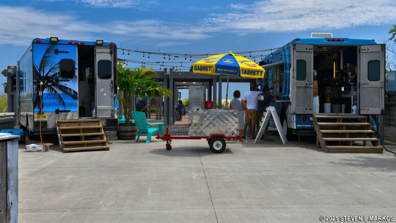 Concession area at Sandy Hook's Beach E, Gateway National Recreation Area