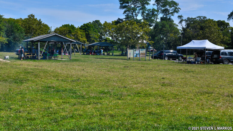 Guardian Park picnic area at Fort Hancock, Gateway National Recreation Area