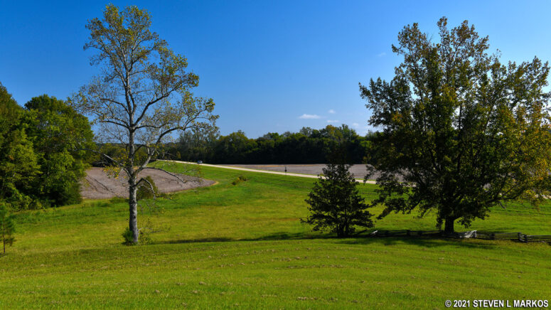 View of the Natchez Trace Parkway from the Old Town Creek stop at Mile 236.9
