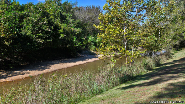 View of Coles Creek from the picnic area at Mile 17.5 on the Natchez Trace Parkway