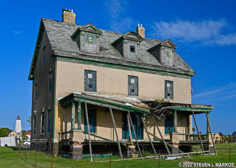Dilapidated house on Officers' Row at Fort Hancock, Gateway National Recreation Area