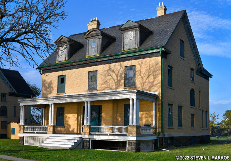 Partially renovated house on Officers' Row at Fort Hancock, Gateway National Recreation Area