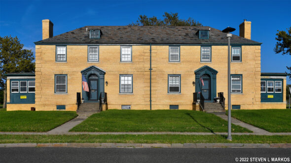 Duplex used for officer housing at Fort Hancock in the Sandy Hook unit of Gateway National Recreation Area
