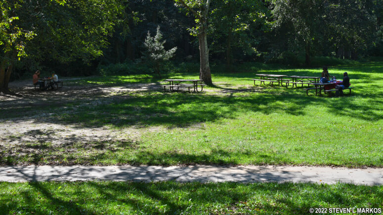 Tables by Rock Creek at Picnic Area #6