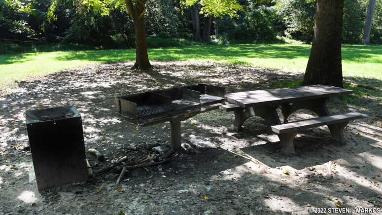 Large grill at Picnic Area #6 in Rock Creek Park