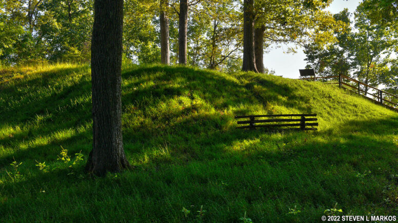 Largest mound at Shiloh Indian Mounds National Historic Landmark