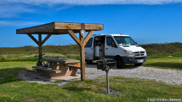 Campsite at Malaquite Campground, Padre Island National Seashore