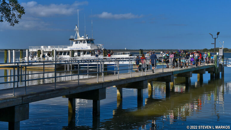 Cumberland Island Ferry docks at Sea Camp