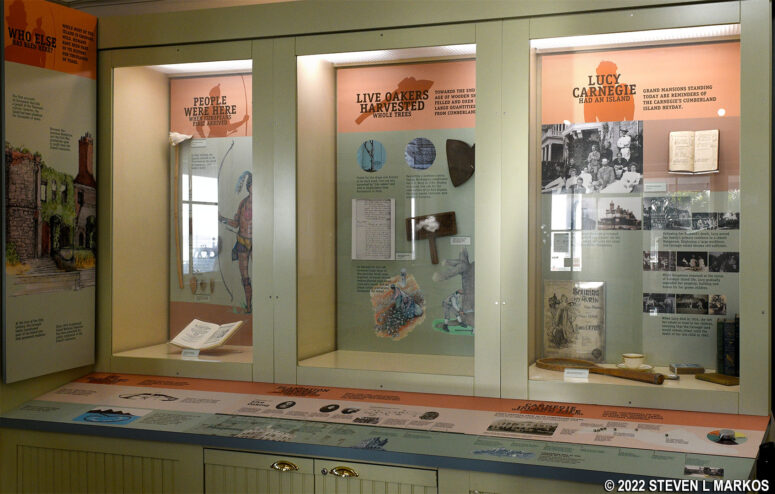 Exhibit on the settlement of Cumberland Island at the Visitor Center