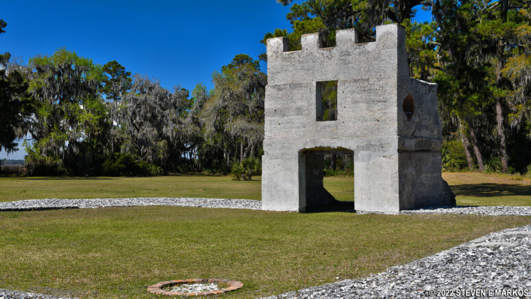 Entrance gate to the barracks at Fort Frederica