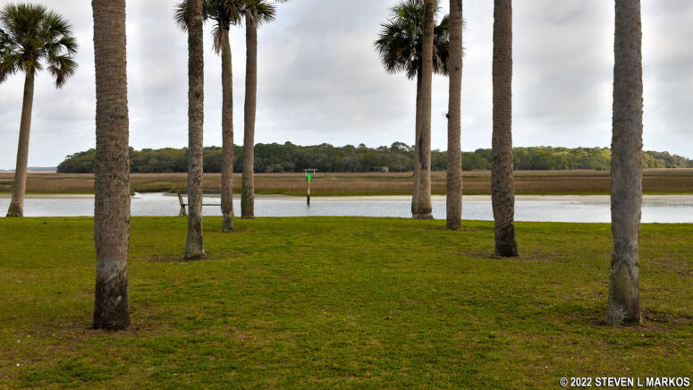 View of the Fort George River from the porch of the Kingsley Plantation House