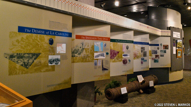 Timeline of European history at the Timucuan Ecological and Historic Preserve Visitor Center