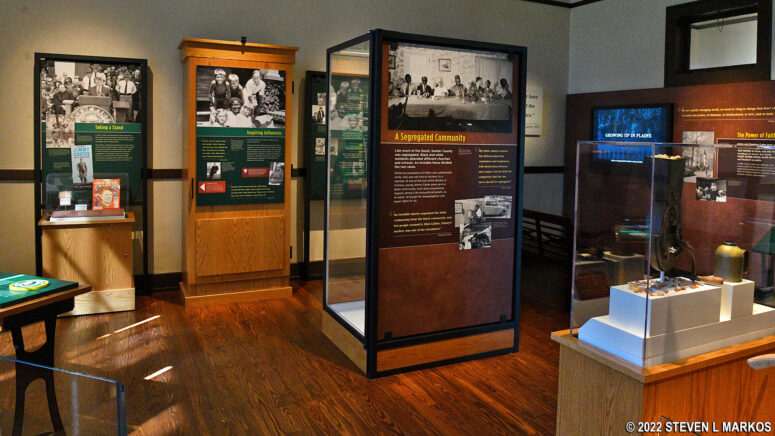 Local Community exhibit room in the museum at the Plains High School Visitor Center