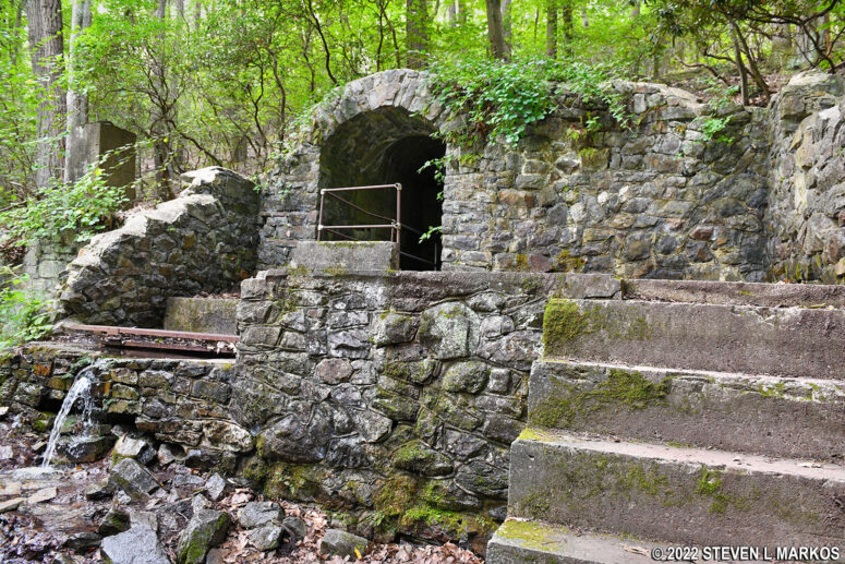 Colonial Spring Company bottling plant ruins at Valley Forge National Historical Park